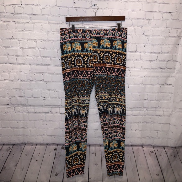 Say What? Pants - Say What? Multicolor Elephant leggings size 2X